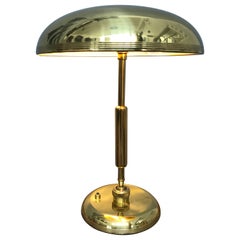 Lampe de bureau moderniste en laiton par Giovanni Michelucci  Lariolux des années 1940