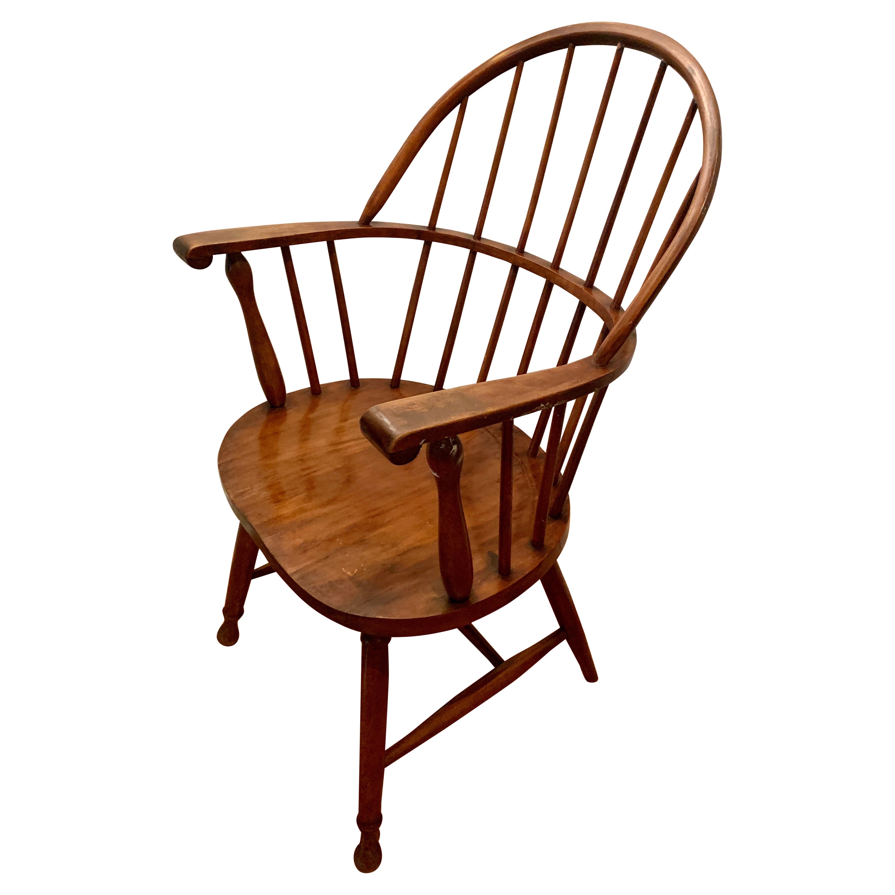 Hand Carved Windsor Chair For Sale