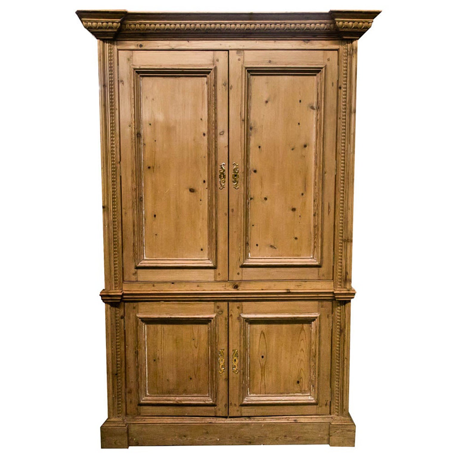 Large English Four Door Cupboard  For Sale