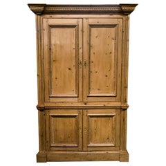 Large English Four Door Cupboard 