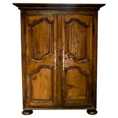 Antique French Pine Armoire 