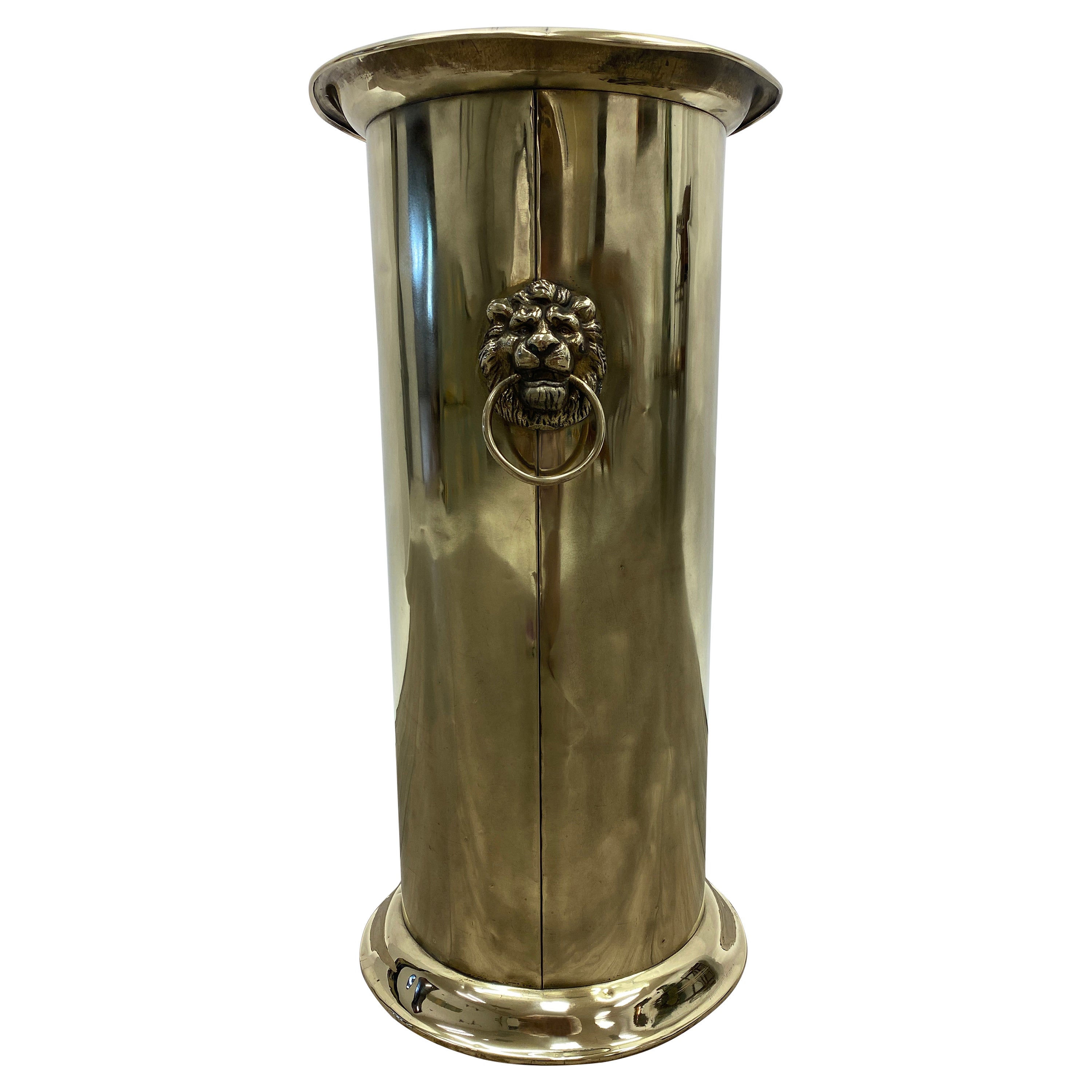 Vintage 1920's Brass Umbrella Stand