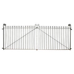 Reclaimed Wrought Iron Driveway Gates 374 cm (12ft)