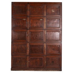 Large English Oak Solicitors Notary Deeds Cabinet
