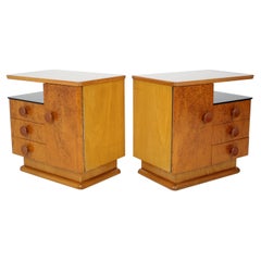 Pair of Mid-Century Night Tables Designed by Jindřich Halabala for UP Závody, 19