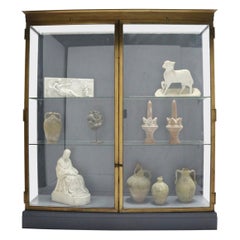 Antique Glass and Bronze Museum Display Cabinet from The V&A