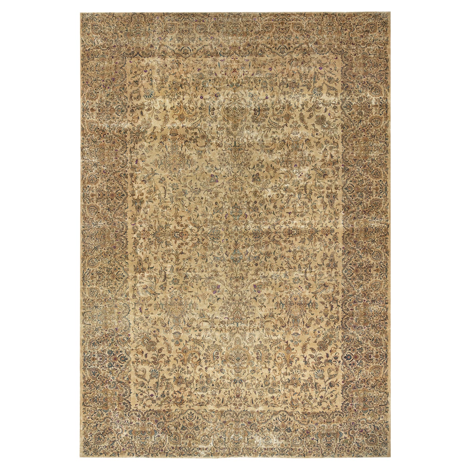Antique Oversize Persian Bibikabad Rug 13'8 x 23'5 For Sale at 1stDibs
