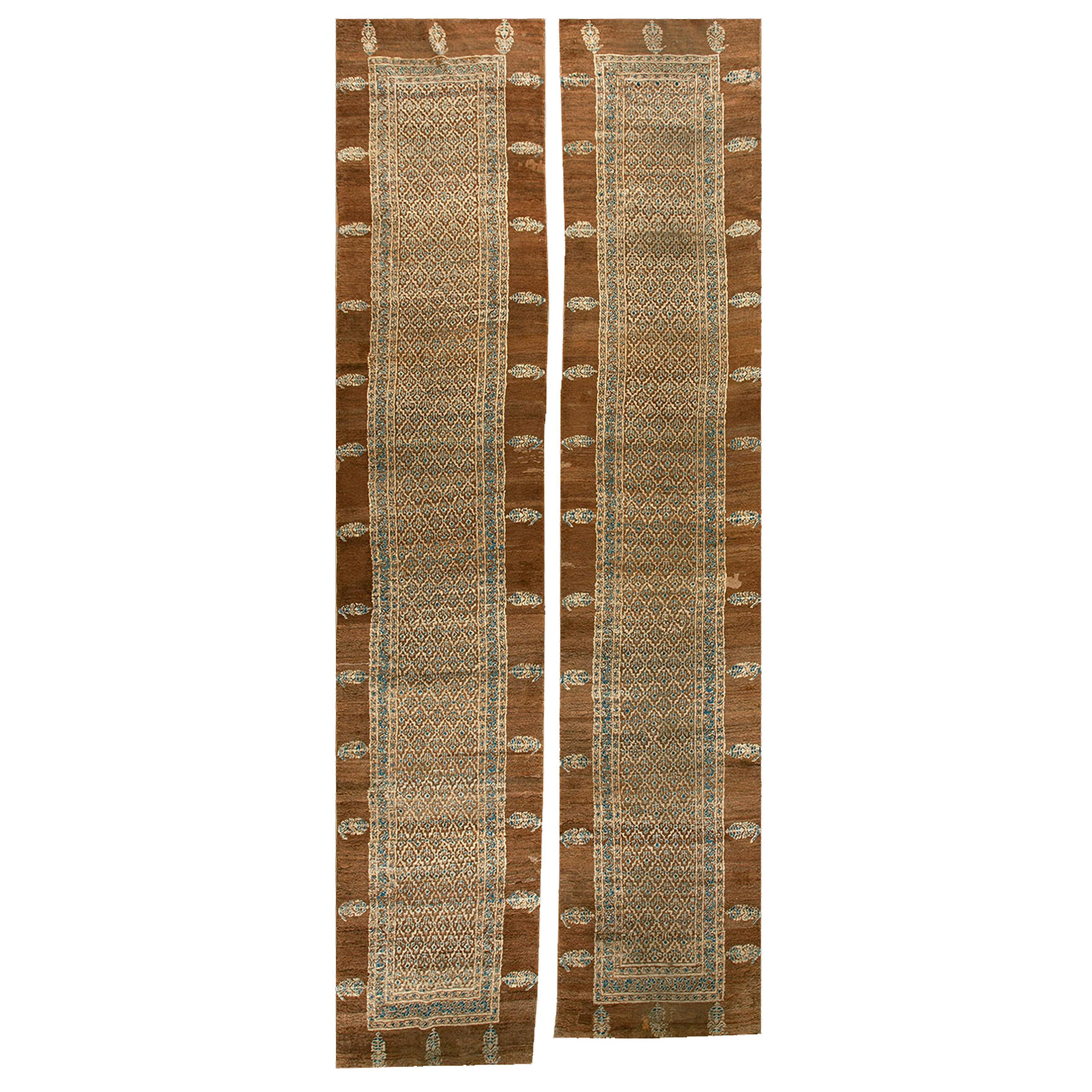 Mid 19th Century Pair of N.W. Persian Bakshaiesh Carpets (3' x 15'9" - 91 x 480) For Sale