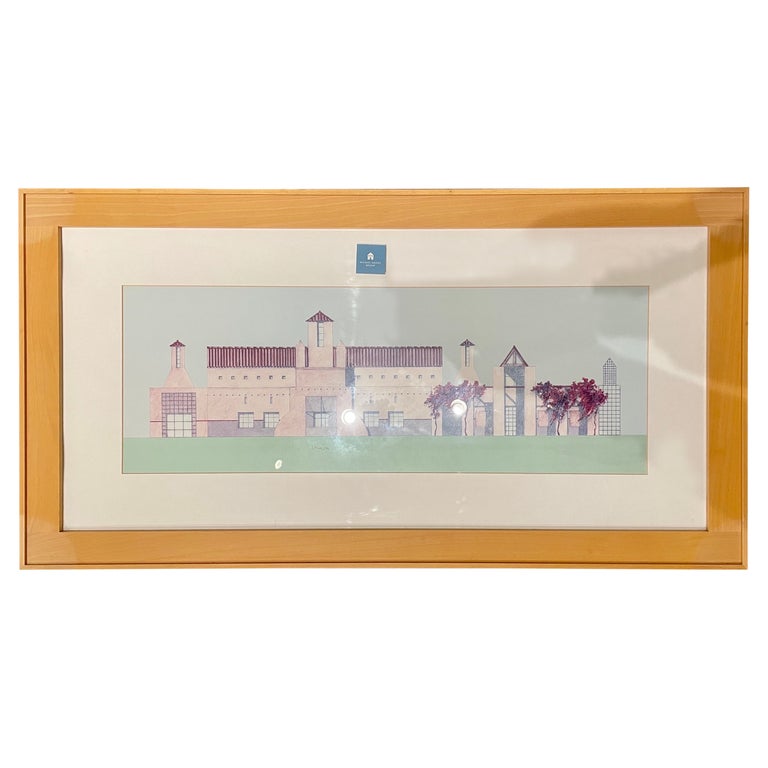 Framed Architectural Print by Michael Graves Design Postmodern Building