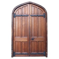 Reclaimed Arched Oak Doors with Frame