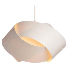Modern White Eco Wood 27" Chandelier Pendant