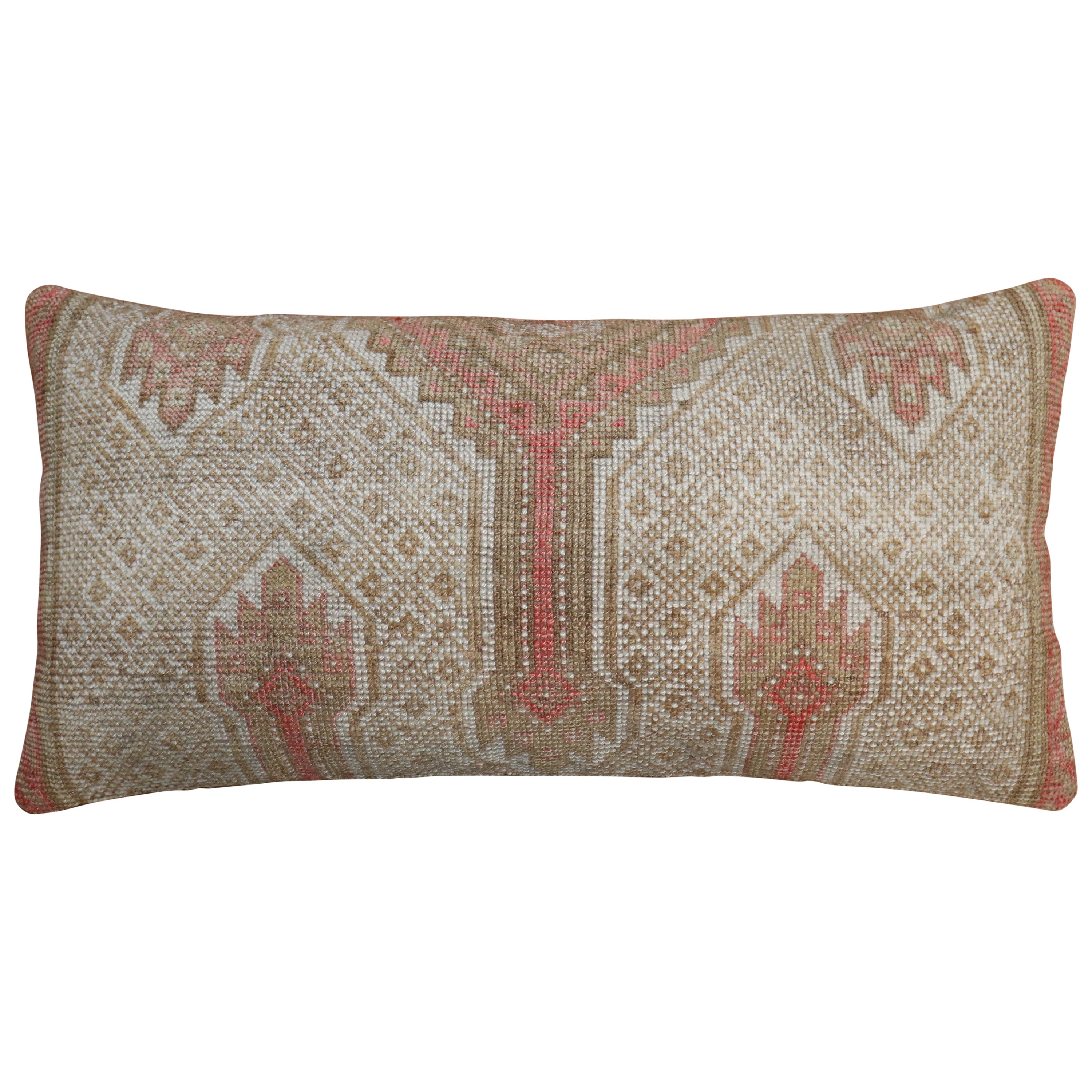 Tribal Persian Bolster Size Rug Pillow For Sale at 1stDibs