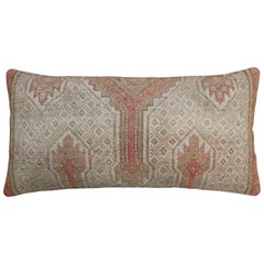 Large Tribal Camel Pink Brown Persian Bolster Rug Pillow
