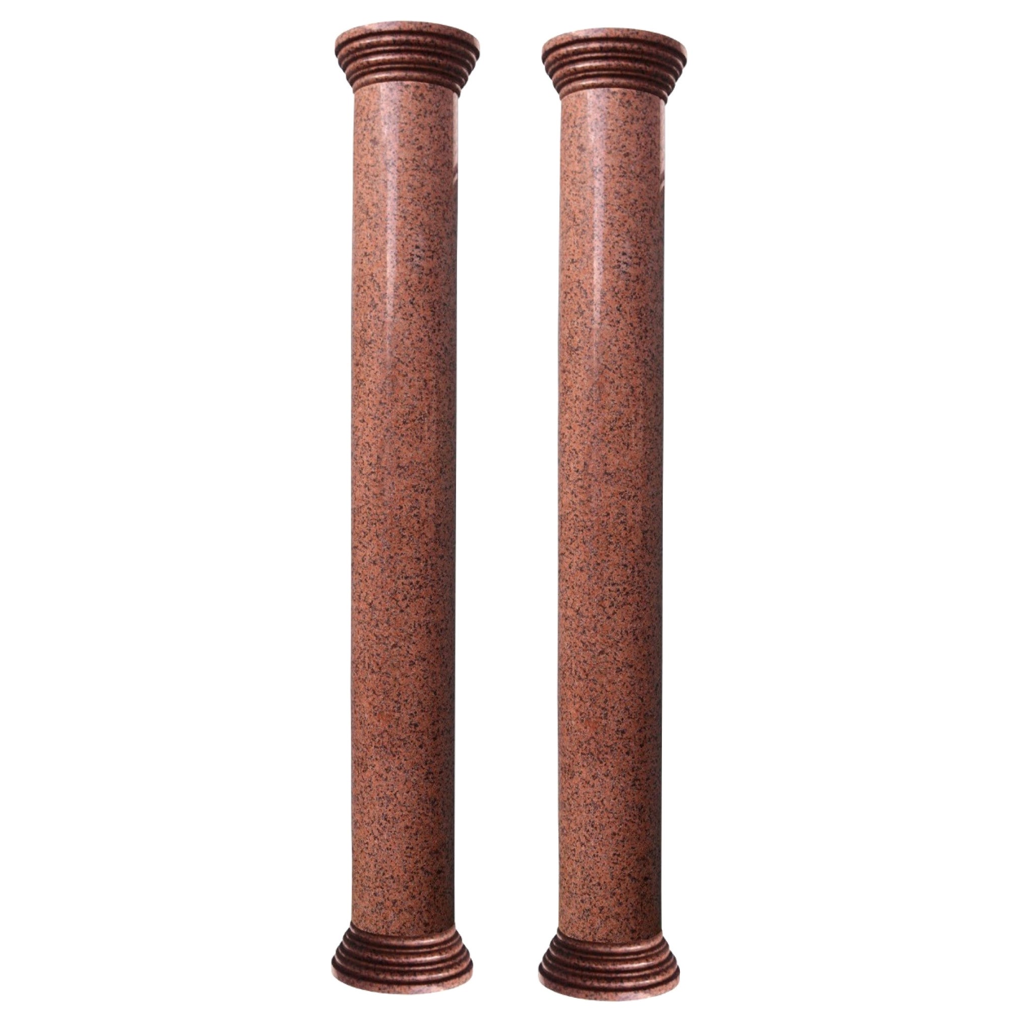 Pair of Reclaimed Granite Columns