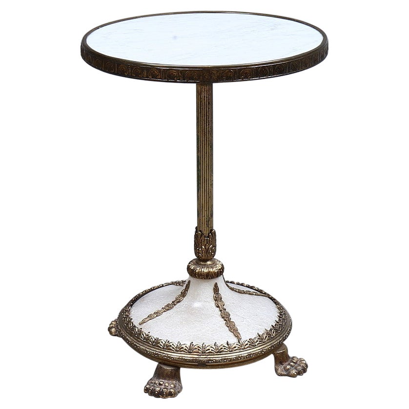 Empire Style Marble Side Table