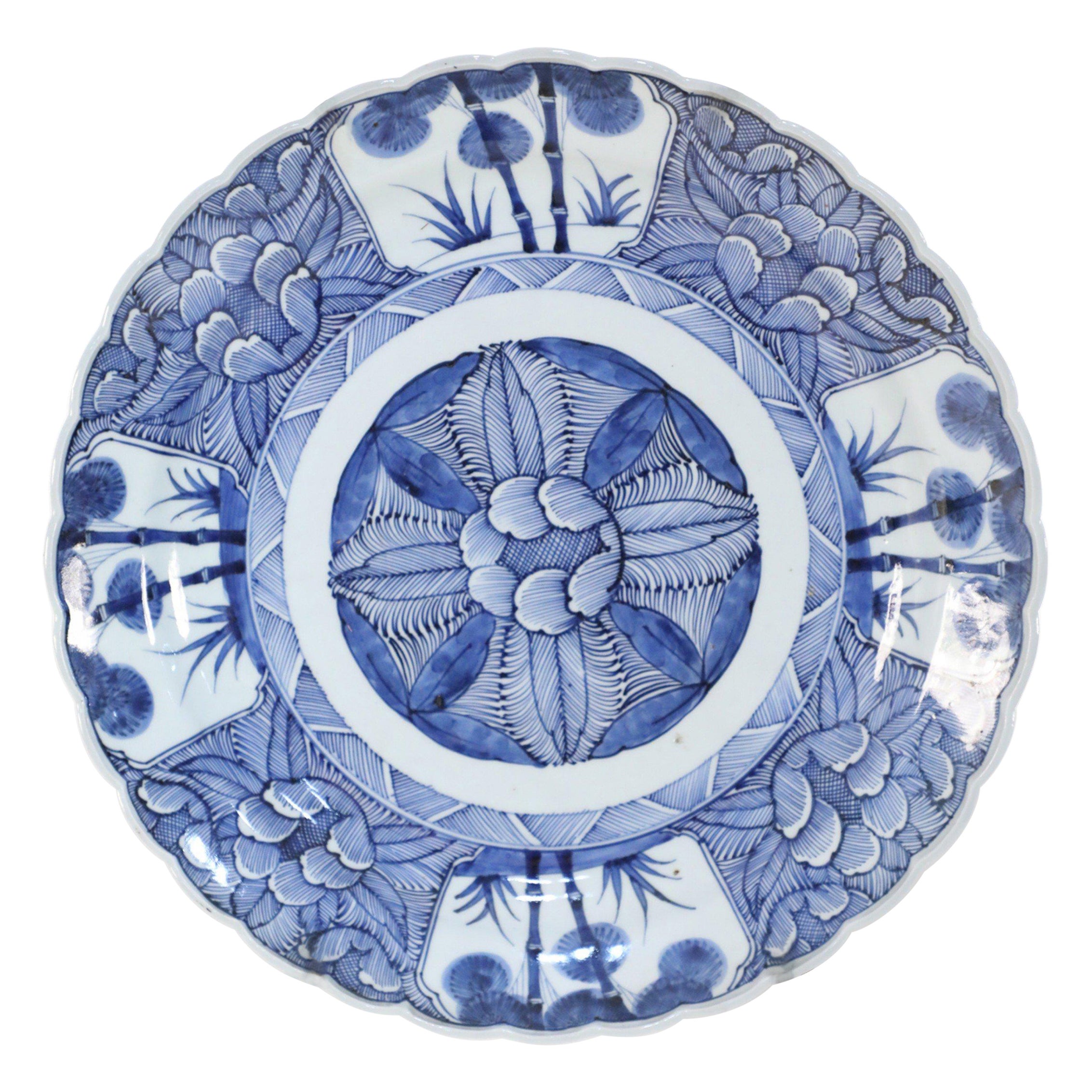 19th Century Chinese Blue and White Porcelain Platter