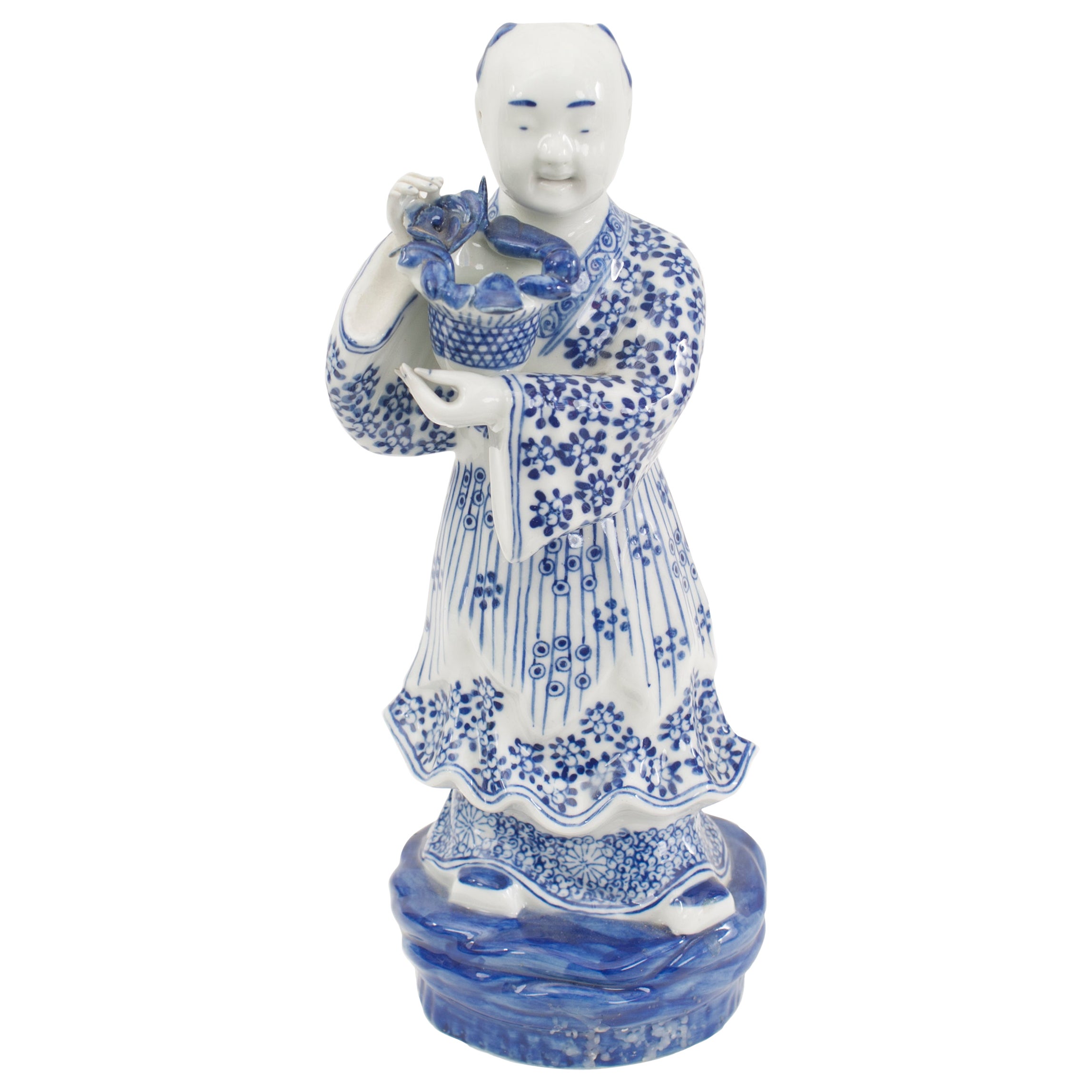 Figures traditionnelles porcelaine chinoise en vente