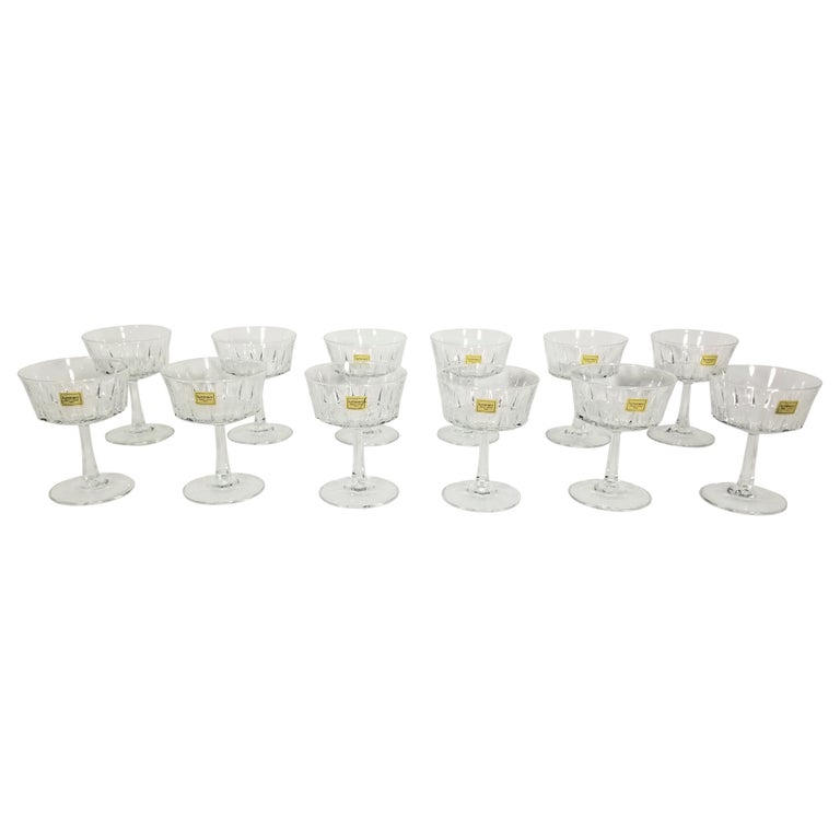 Luminarc Champagne Stemware Glassware Made in France Mid Century For Sale at 1stDibs | luminarc glassware france