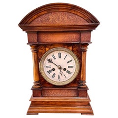 Outstanding Quality Antique Victorian Burr Walnut Bracket Clock