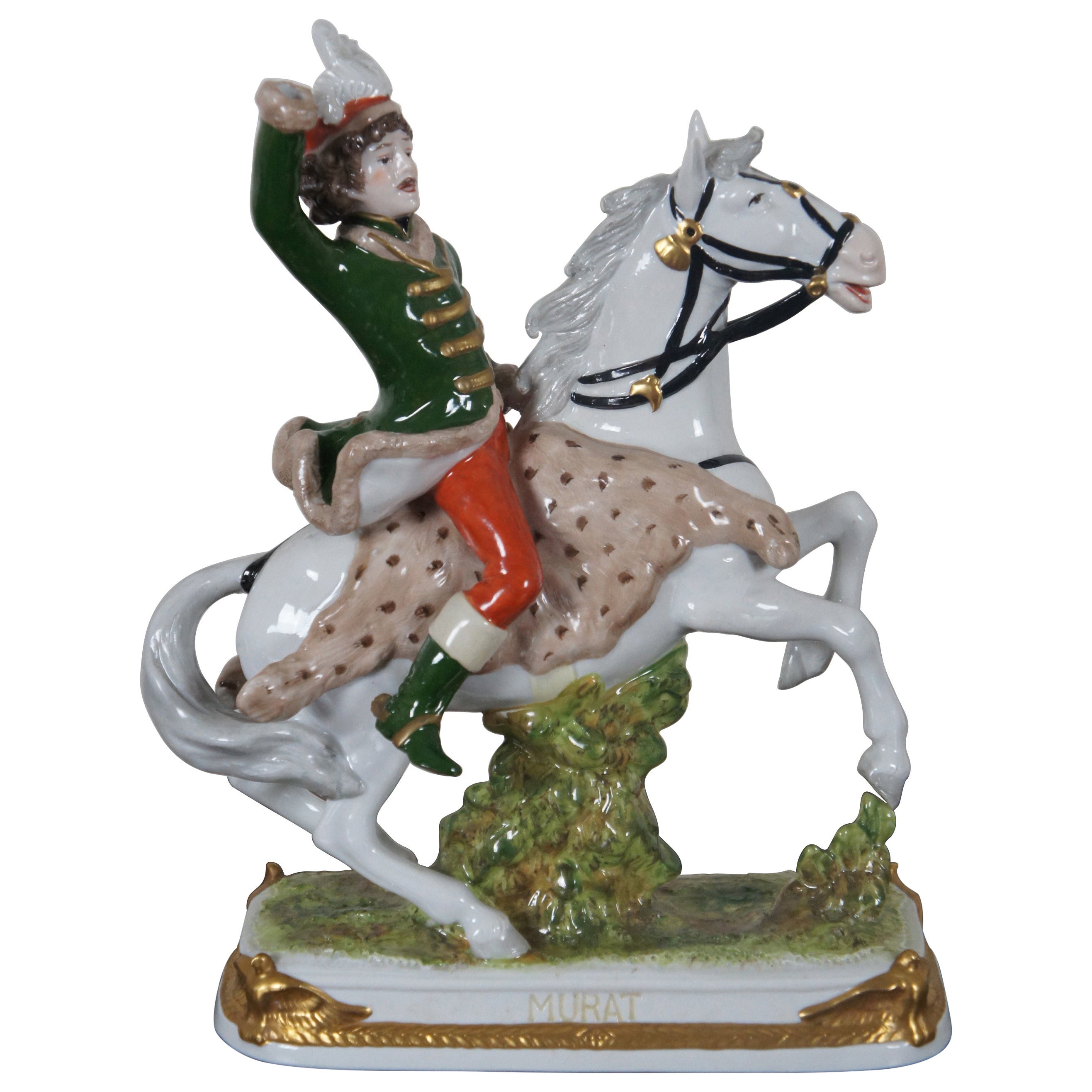 Antique Kister Porcelain Joachim Murat Figurine French Revolution Statue