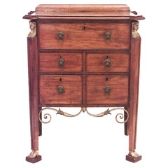 French Empire Mahogany Chest with Egyptian Revival Mounts