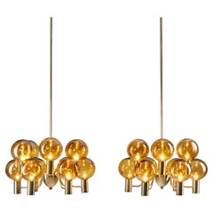 Antique Hans-Agne Jakobsson “Patricia” Chandeliers, Sweden 1960s