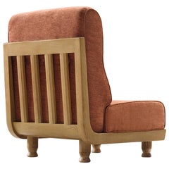 Guillerme & Chambron Easy Chair in Oak