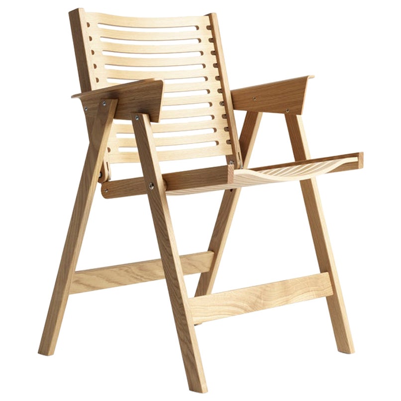 Rex Dining Chair in Natural Oak, Solid Frame + Plywood, Mid-Century Modern Style For Sale