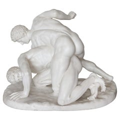 Antique Italian Marble Sculpture after Roman Original of the Wrestlers
