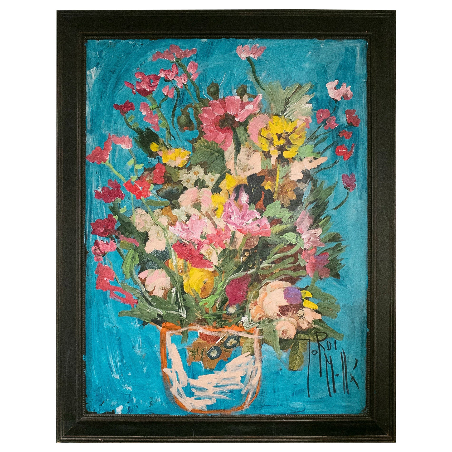 Jordi Mollá, 2021 "Flower Power" Marbella Series Oil Painting