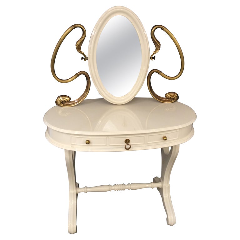 MidCentury Italian Vanity Table or Dressing Table at 1stDibs