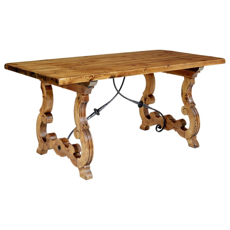 19th Century Spanish Small Pine Dining Table at 1stDibs small pine