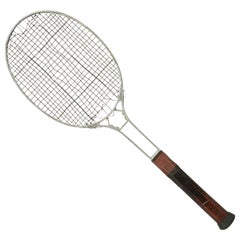 Antique Tennis Racket, Birmal All Metal Racket