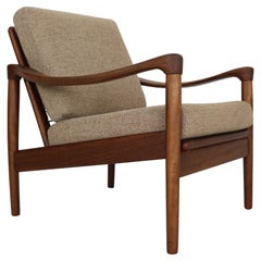 Mid-Century Modern Teak Lounge Armchair by De Ster, 1960's Netherlands