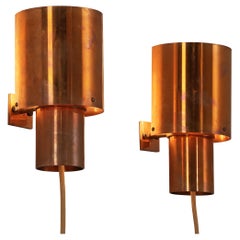 Pair of Wall Lights in Copper