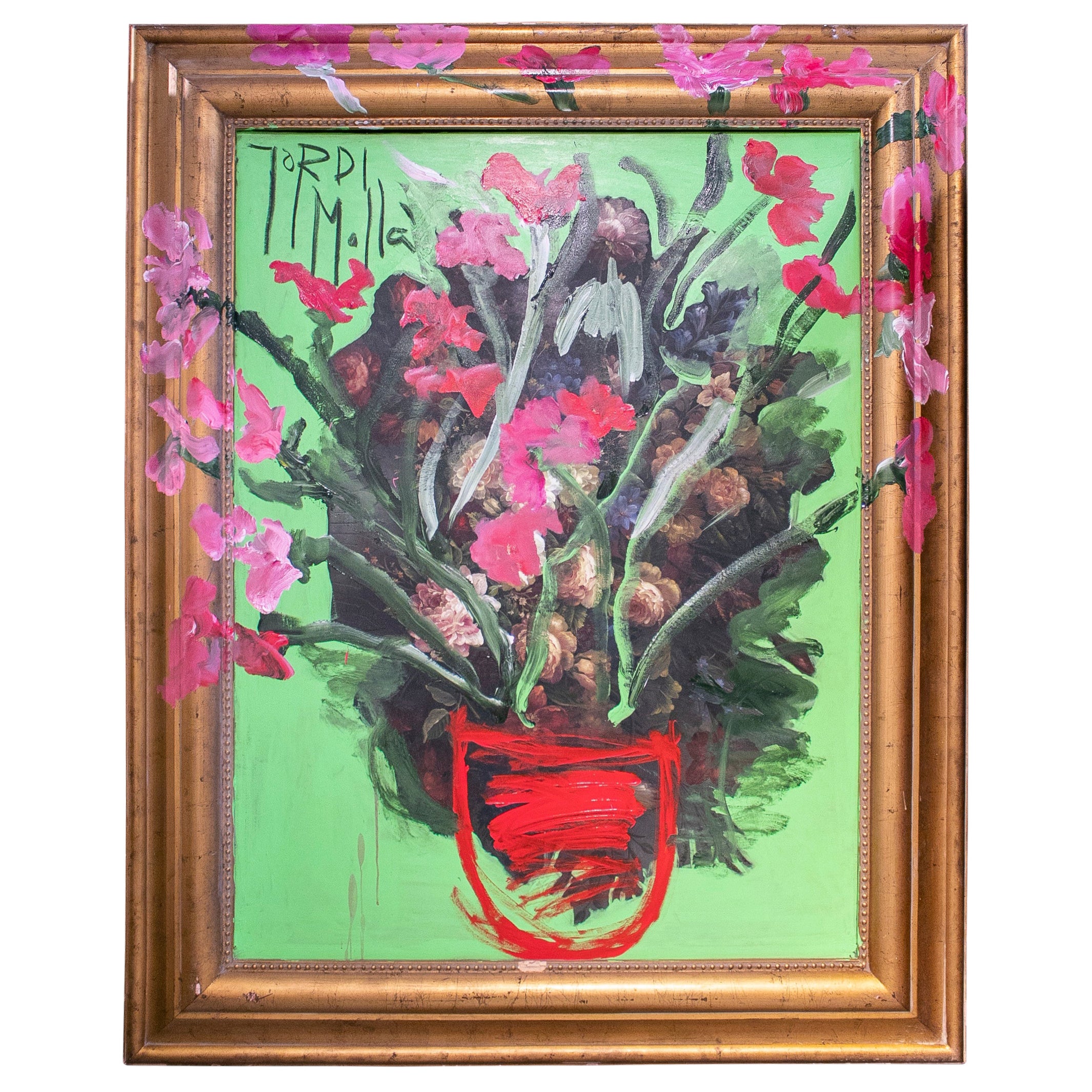 Jordi Mollá, 2021 "Flower Power" Marbella Series Oil Painting For Sale