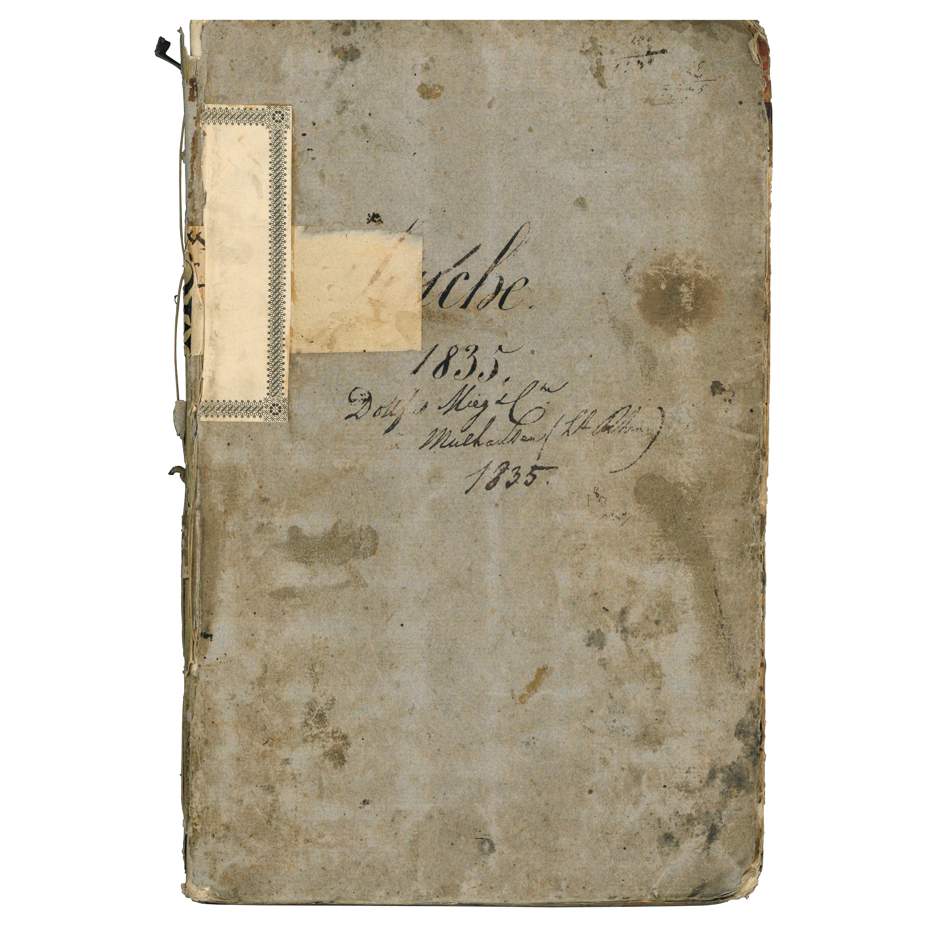 Livre d'échantillons de tissu daté de 1835 de Dollfus Mieg Et Compagnie (livre)