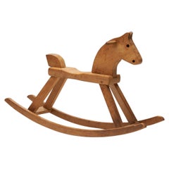 Midcentury Kay Bojesen Beech Rocking Horse, Denmark, 1936