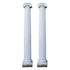 Pair of Reclaimed Ionic Order Columns 250cm (8'2")