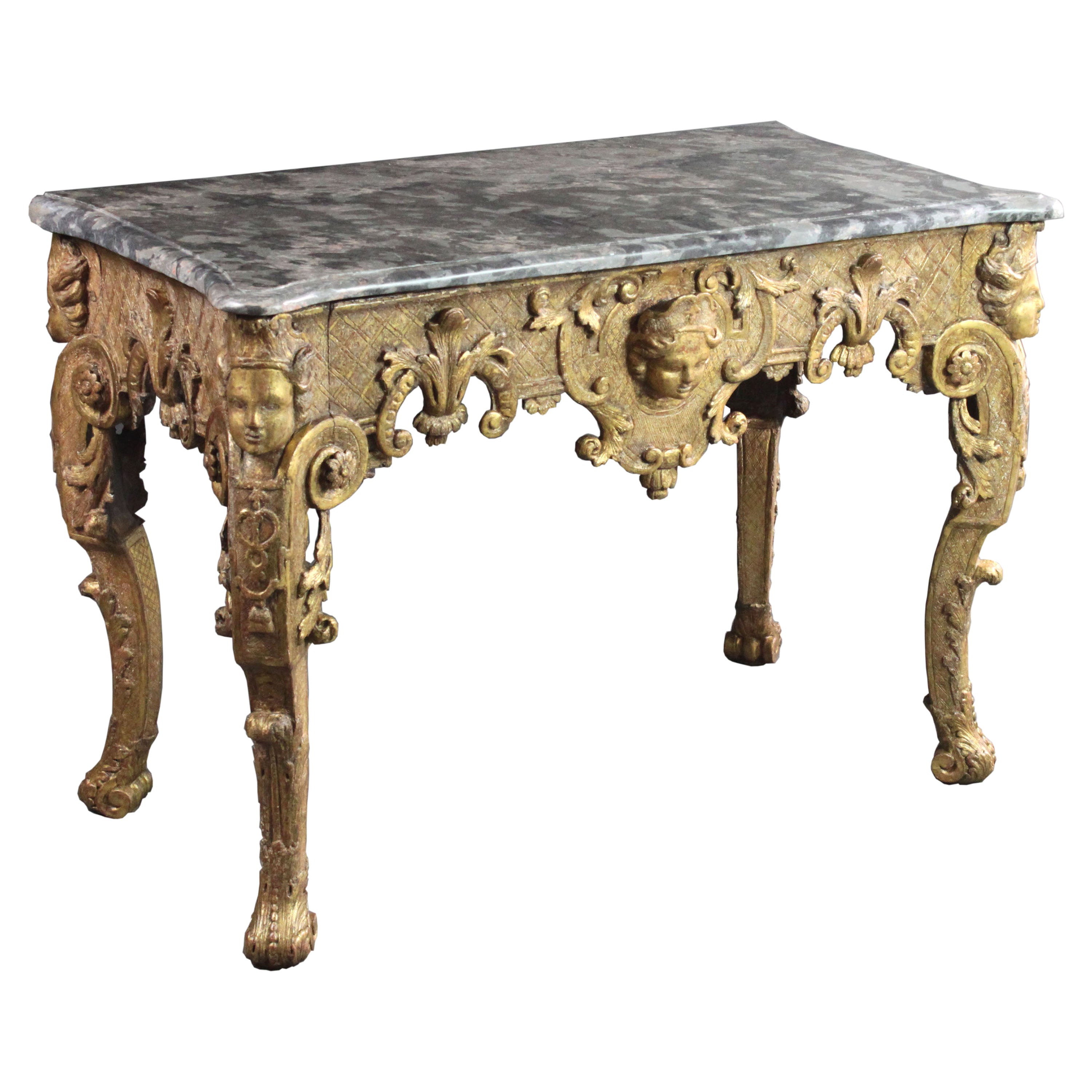 Late 17th Century Giltwood Console Table For Sale