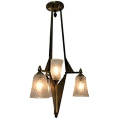 Art Deco Chandelier by Muller Freres