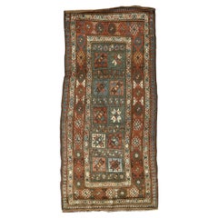  Vintage Persian Fine Traditional Handwoven Luxury Wool Green / Rust Rug