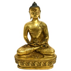 Vintage Gilt Bronze Young Sakyamuni Buddha