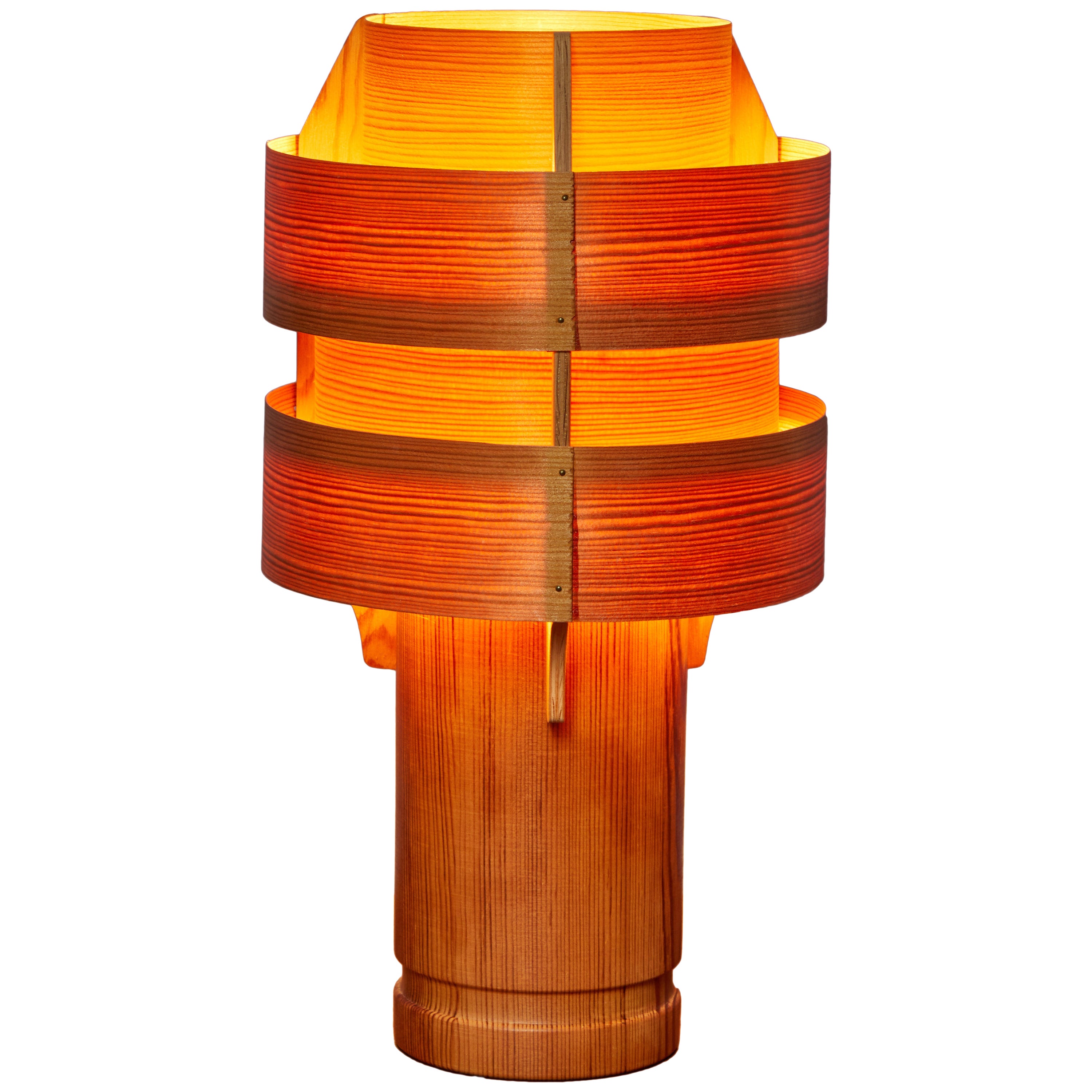 Rare 1960s Hans-Agne Jakobsson Model 243 Wood Table Lamp for AB Ellysett