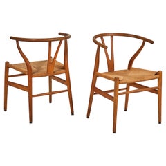 Pair of Hans Wegner Wishbone Chairs