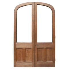 Pair of Reclaimed Arched Oak Doors