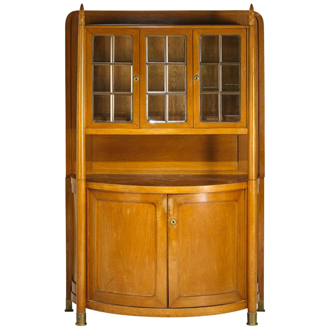 Art Deco Vitrine Cabinet, Beech, Jacob & Josef Kohn Vienna, Austria, 1906 For Sale