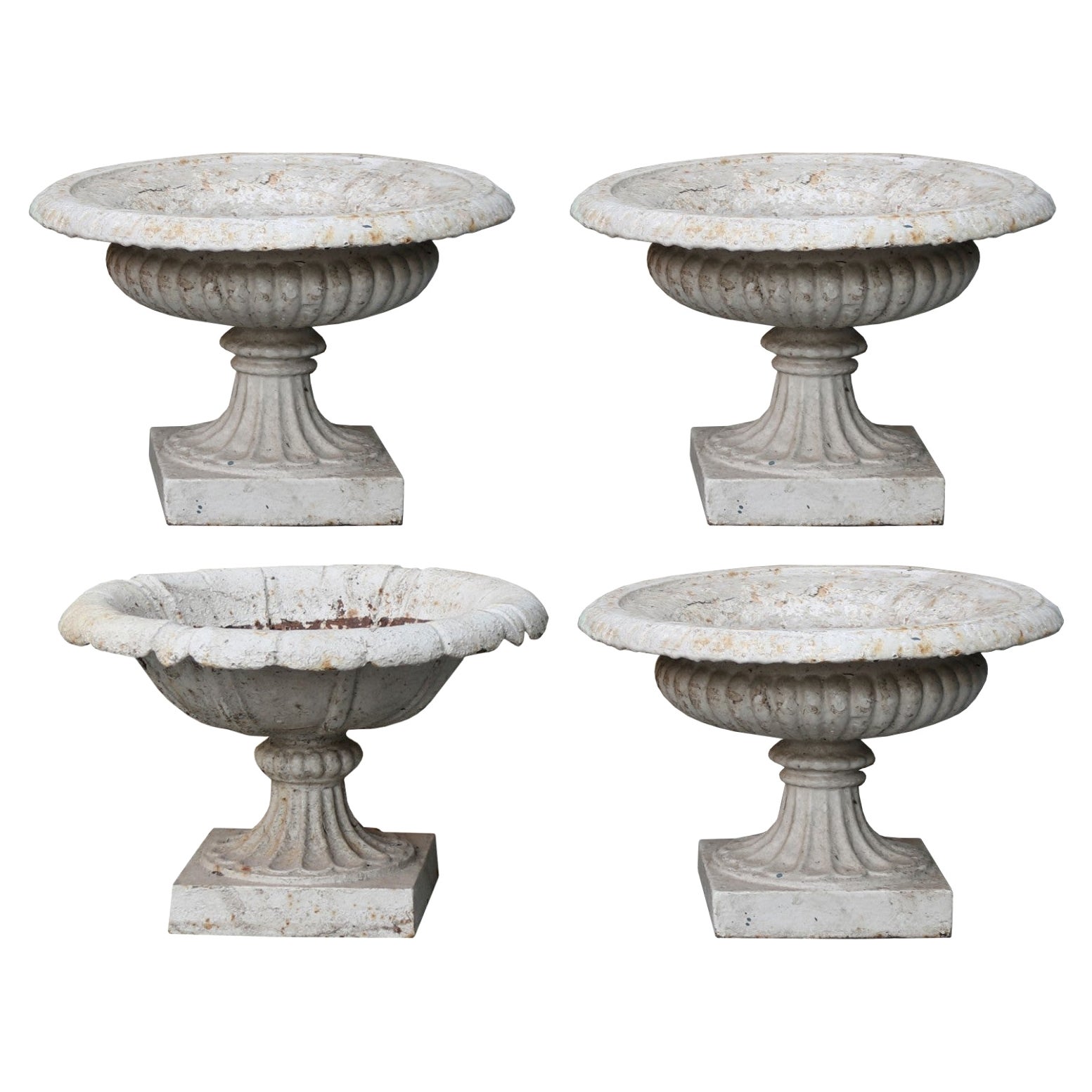Four Antique Tazza Urns For Sale