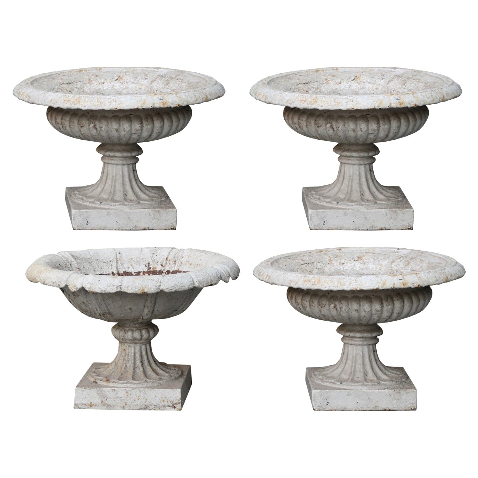 Four Antique Tazza Urns