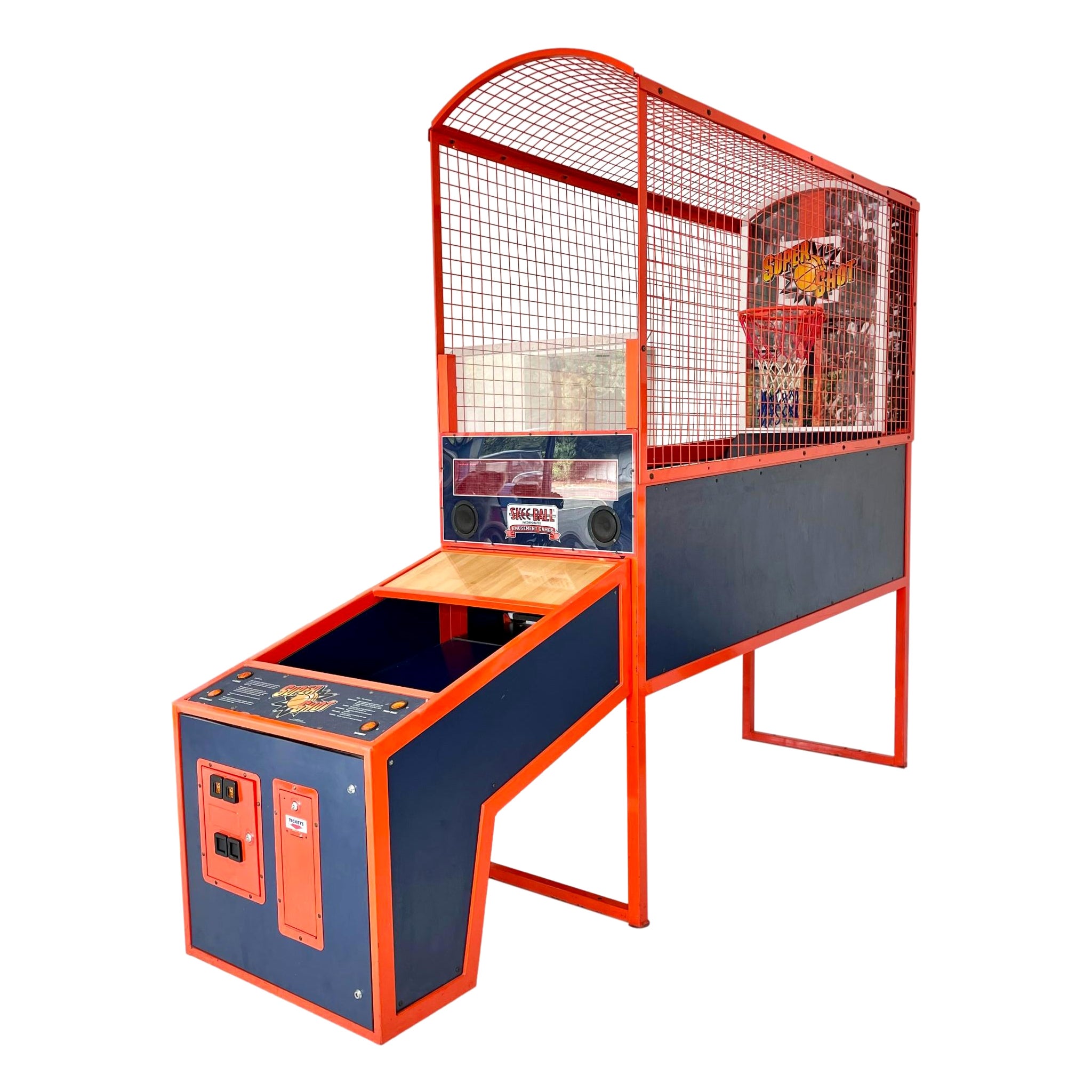 Vintage Super Shot Basketball Arcade Game by Skee-Ball